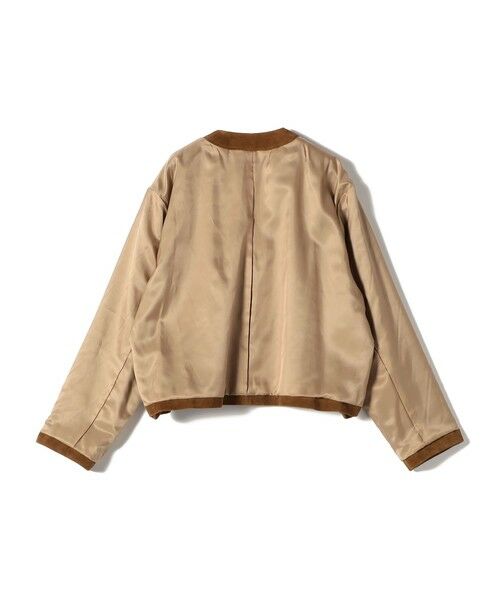 SHIPS / シップス ブルゾン | ゴート スエード ノーカラー ブルゾン | 詳細29
