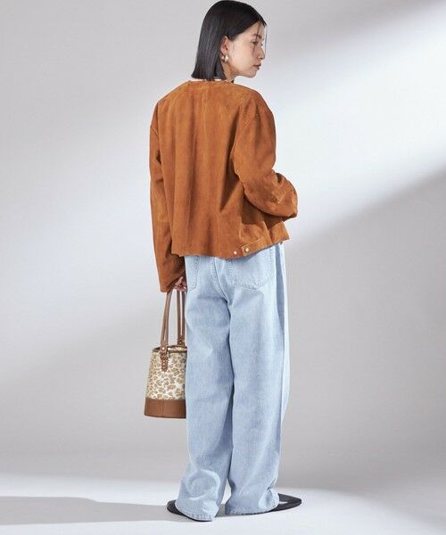 SHIPS / シップス ブルゾン | ゴート スエード ノーカラー ブルゾン | 詳細4