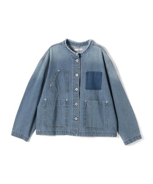 デニムノーカラージャケット シップス 楽天市場】SHIPS any: ノーカラー デニム ブルゾン[SHIPS any