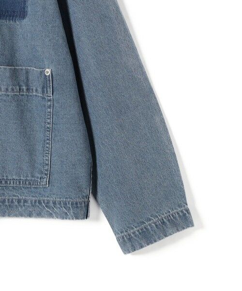 SHIPS / シップス Gジャン・デニムジャケット | 【WEB限定】〈洗濯機可能〉ノーカラー デニム カバー オール | 詳細13