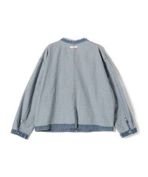 セール】 【WEB限定】〈洗濯機可能〉ノーカラー デニム カバー