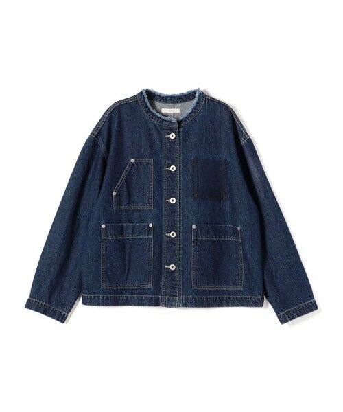 SHIPS / シップス Gジャン・デニムジャケット | 【WEB限定】〈洗濯機可能〉ノーカラー デニム カバー オール | 詳細27