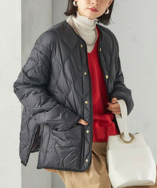 SHIPS for women/シップスウィメン 《予約》【SHIPS別注】TAION:〈手洗い可能〉リブ マルチ WAY ダウン ジャケット ブラック MEDIUM SHIPS for women/シップスウィメン 《予約》【SHIPS別注】TAION:〈手洗い可能〉リブ マルチ WAY ダウン ジャケット ブラック MEDIUM