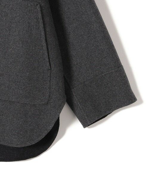 SHIPS / シップス その他アウター | セミ 梳毛 配色 リバーシブル ノーカラー ショート コート | 詳細30