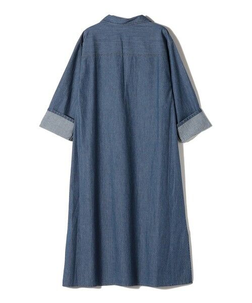 SHIPS / シップス ロング・マキシ丈ワンピース | 【WEB限定】〈洗濯機可能〉スキッパー デニム ワンピース | 詳細9