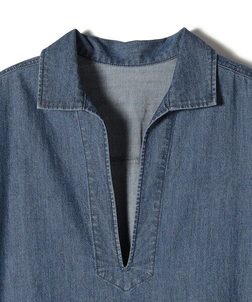 SHIPS / シップス ロング・マキシ丈ワンピース | 【WEB限定】〈洗濯機可能〉スキッパー デニム ワンピース | 詳細10