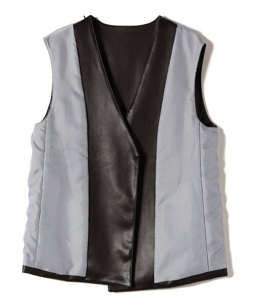 SHIPS / シップス ベスト | SHIPS Primary Navy Label:〈手洗い可能〉合皮 ジレ | 詳細2