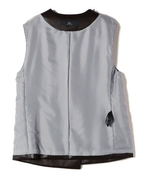 SHIPS / シップス ベスト | SHIPS Primary Navy Label:〈手洗い可能〉合皮 ジレ | 詳細3