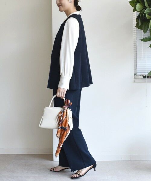 SHIPS / シップス ベスト | 〈洗濯機可能 / セレモニー対応可〉ポリエステル レーヨン ダンボール ジレ | 詳細26