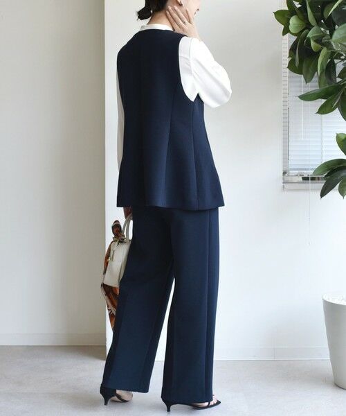 SHIPS / シップス ベスト | 〈洗濯機可能 / セレモニー対応可〉ポリエステル レーヨン ダンボール ジレ | 詳細27