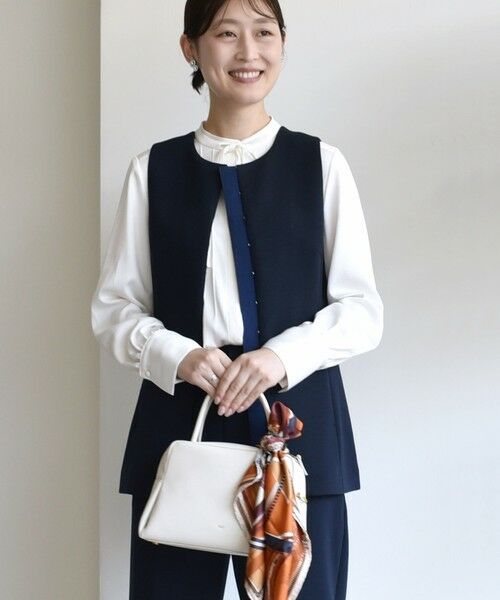 SHIPS / シップス ベスト | 〈洗濯機可能 / セレモニー対応可〉ポリエステル レーヨン ダンボール ジレ | 詳細29