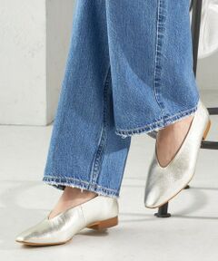 SHIPS / シップス パンプス | Vカット フラット パンプス