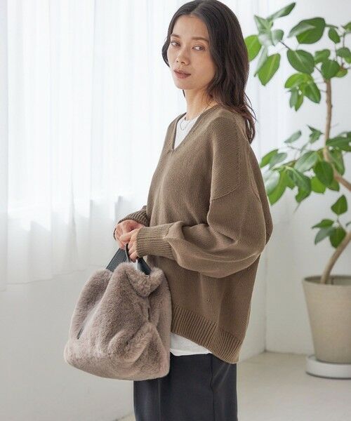 SHIPS / シップス ニット・セーター | 〈手洗い可能〉バルキーヤーン プルオーバー | 詳細5