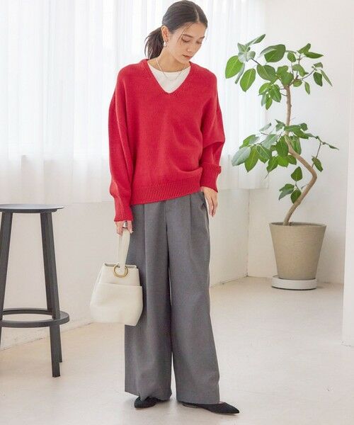 SHIPS / シップス ニット・セーター | 〈手洗い可能〉バルキーヤーン プルオーバー | 詳細23