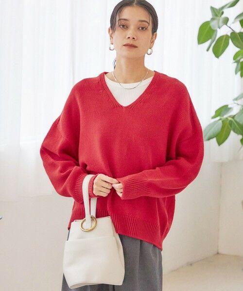 SHIPS / シップス ニット・セーター | 〈手洗い可能〉バルキーヤーン プルオーバー | 詳細24