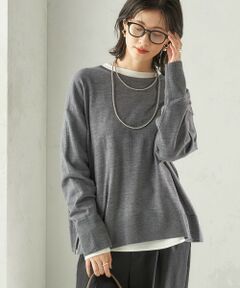 SHIPS / シップス ニット・セーター | 〈手洗い可能〉14G ウォッシャブル クルーネック ニット プルオーバー