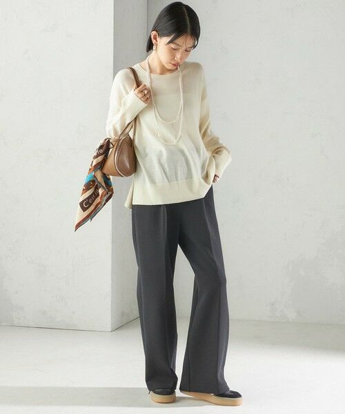 SHIPS / シップス ニット・セーター | 〈手洗い可能〉14G ウォッシャブル クルーネック ニット プルオーバー | 詳細4