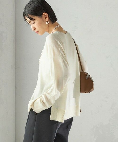 SHIPS / シップス ニット・セーター | 〈手洗い可能〉14G ウォッシャブル クルーネック ニット プルオーバー | 詳細6