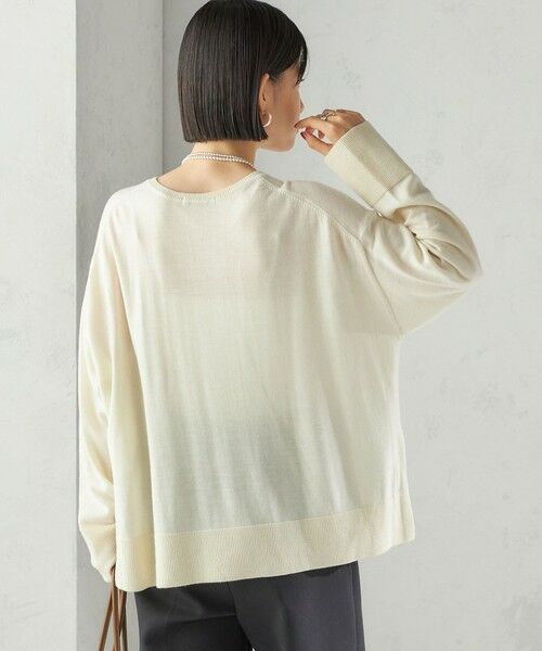 SHIPS / シップス ニット・セーター | 〈手洗い可能〉14G ウォッシャブル クルーネック ニット プルオーバー | 詳細7