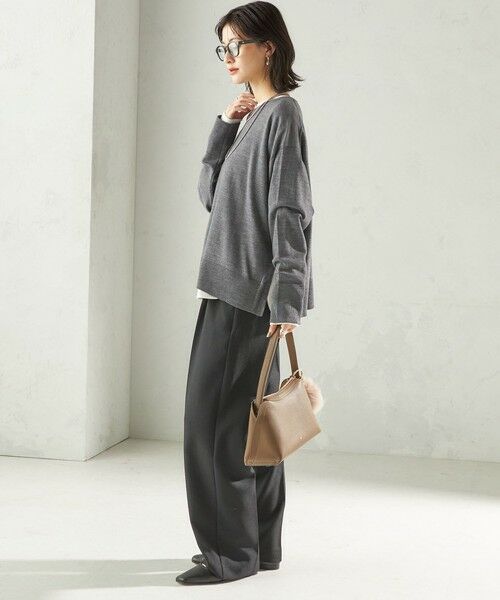 SHIPS / シップス ニット・セーター | 〈手洗い可能〉14G ウォッシャブル クルーネック ニット プルオーバー | 詳細17