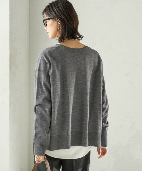 SHIPS / シップス ニット・セーター | 〈手洗い可能〉14G ウォッシャブル クルーネック ニット プルオーバー | 詳細21