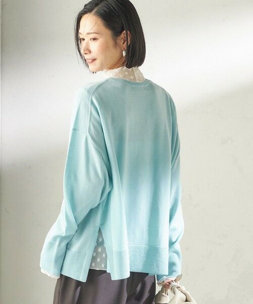 SHIPS / シップス ニット・セーター | 〈手洗い可能〉14G ウォッシャブル クルーネック ニット プルオーバー(ライトブルー)