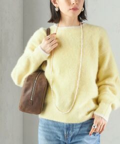 SHIPS / シップス ニット・セーター | 杢 フォックス カシミヤ クルーネック ニット プルオーバー