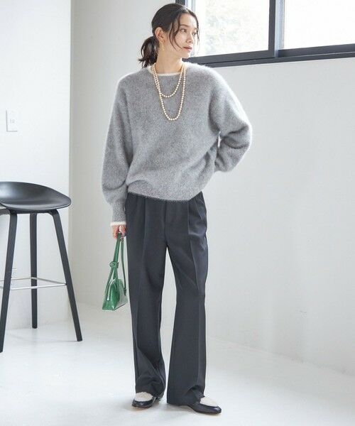 SHIPS / シップス ニット・セーター | 杢 フォックス カシミヤ クルーネック ニット プルオーバー | 詳細1