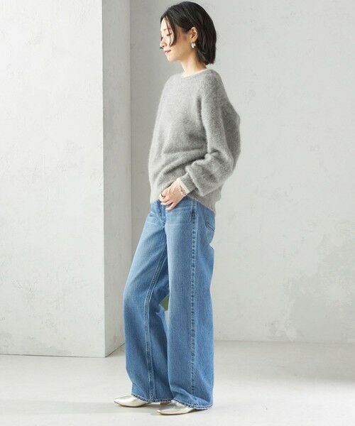 SHIPS / シップス ニット・セーター | 杢 フォックス カシミヤ クルーネック ニット プルオーバー | 詳細10