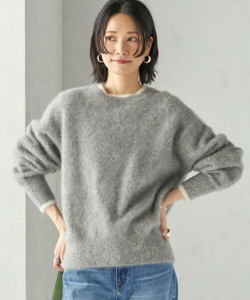 SHIPS / シップス ニット・セーター | 杢 フォックス カシミヤ クルーネック ニット プルオーバー | 詳細11