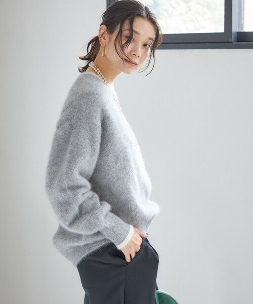 SHIPS / シップス ニット・セーター | 杢 フォックス カシミヤ クルーネック ニット プルオーバー | 詳細6