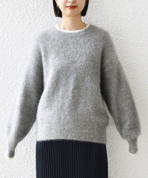 SHIPS / シップス ニット・セーター | 杢 フォックス カシミヤ クルーネック ニット プルオーバー | 詳細19