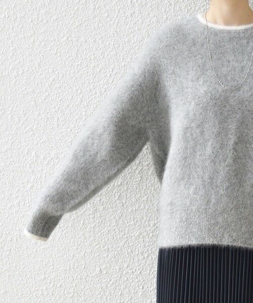 SHIPS / シップス ニット・セーター | 杢 フォックス カシミヤ クルーネック ニット プルオーバー | 詳細22