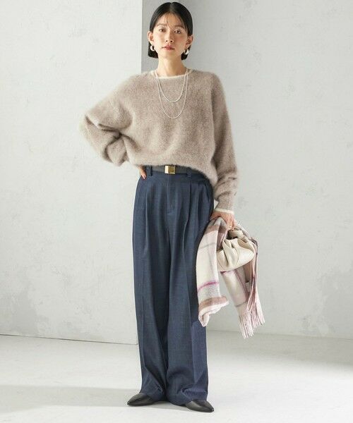 SHIPS / シップス ニット・セーター | 杢 フォックス カシミヤ クルーネック ニット プルオーバー | 詳細23