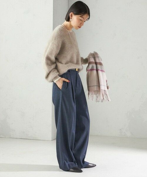 SHIPS / シップス ニット・セーター | 杢 フォックス カシミヤ クルーネック ニット プルオーバー | 詳細24