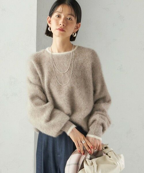 SHIPS / シップス ニット・セーター | 杢 フォックス カシミヤ クルーネック ニット プルオーバー | 詳細26