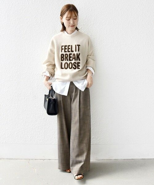 SHIPS / シップス ニット・セーター | 《一部追加予約》【WEB限定】〈手洗い可能〉サガラ 刺繍 ロゴ ニット プルオーバー | 詳細1