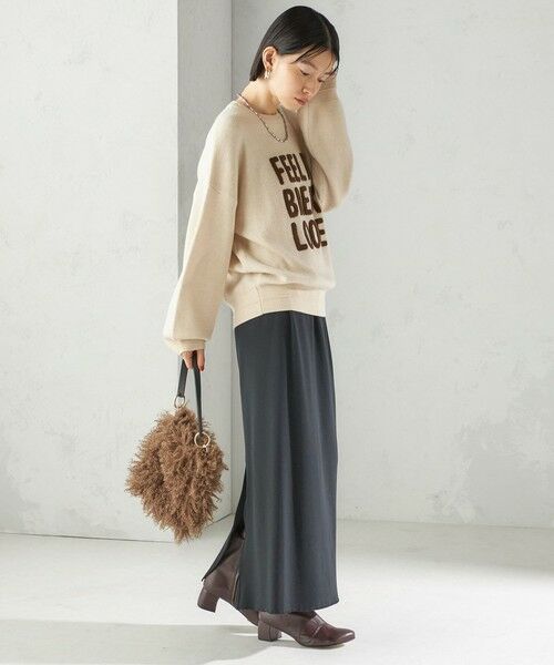 SHIPS / シップス ニット・セーター | 《一部追加予約》【WEB限定】〈手洗い可能〉サガラ 刺繍 ロゴ ニット プルオーバー | 詳細11