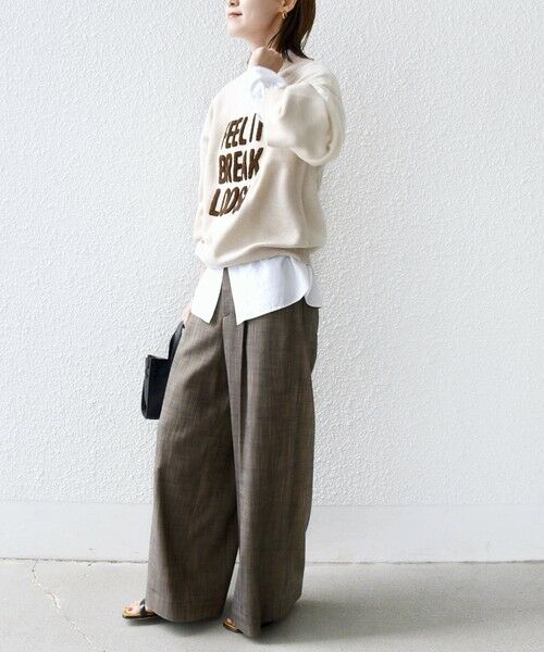 SHIPS / シップス ニット・セーター | 《一部追加予約》【WEB限定】〈手洗い可能〉サガラ 刺繍 ロゴ ニット プルオーバー | 詳細2