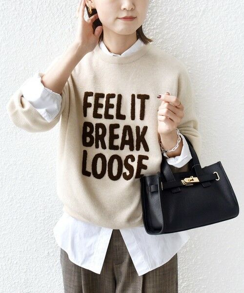 SHIPS / シップス ニット・セーター | 《一部追加予約》【WEB限定】〈手洗い可能〉サガラ 刺繍 ロゴ ニット プルオーバー | 詳細6