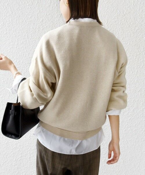 SHIPS / シップス ニット・セーター | 《一部追加予約》【WEB限定】〈手洗い可能〉サガラ 刺繍 ロゴ ニット プルオーバー | 詳細9