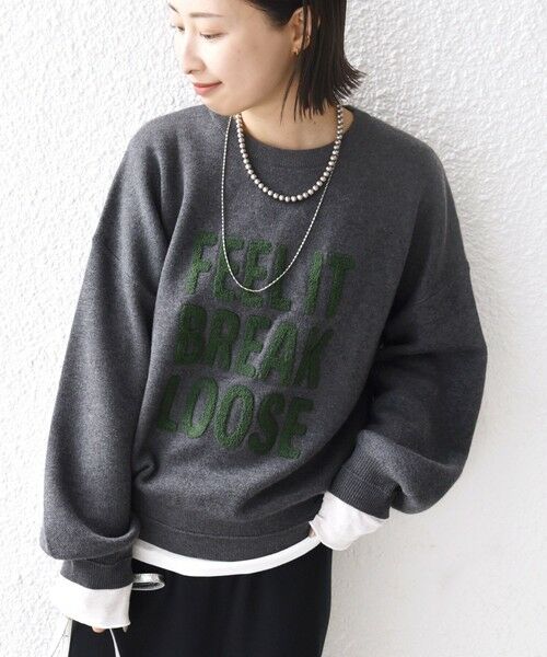 SHIPS / シップス ニット・セーター | 《一部追加予約》【WEB限定】〈手洗い可能〉サガラ 刺繍 ロゴ ニット プルオーバー | 詳細26