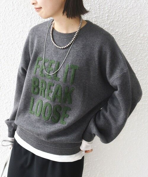 SHIPS / シップス ニット・セーター | 《一部追加予約》【WEB限定】〈手洗い可能〉サガラ 刺繍 ロゴ ニット プルオーバー | 詳細27