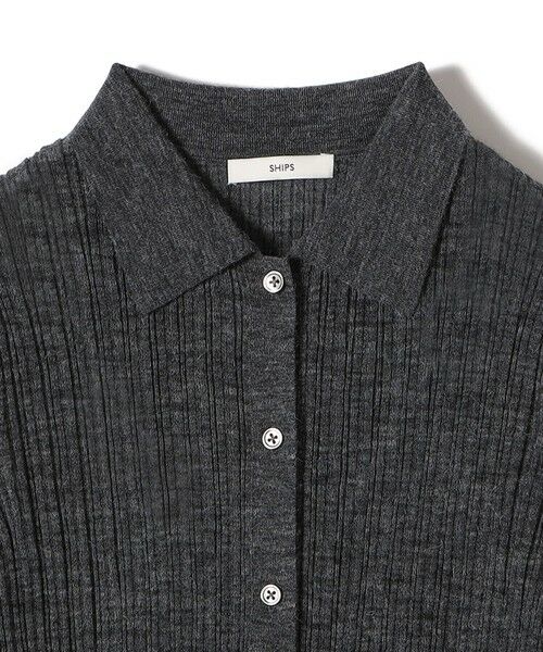 SHIPS / シップス カーディガン・ボレロ | 〈手洗い可能〉ランダム リブ ポロ ニット カーディガン | 詳細12