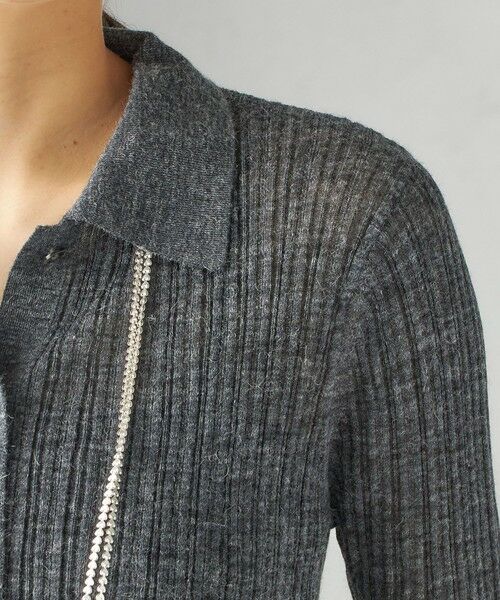 SHIPS / シップス カーディガン・ボレロ | 〈手洗い可能〉ランダム リブ ポロ ニット カーディガン | 詳細9