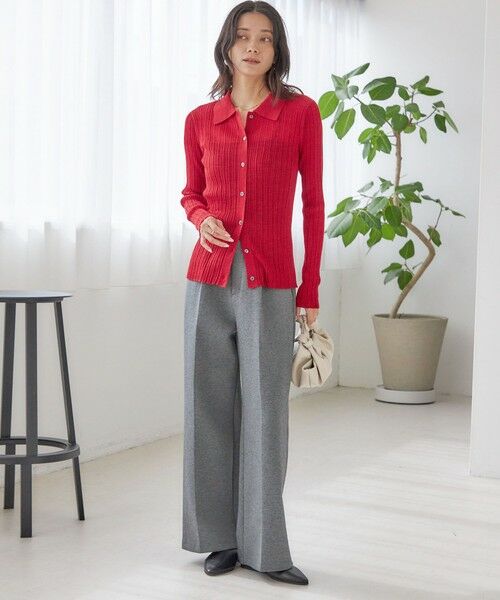 SHIPS / シップス カーディガン・ボレロ | 〈手洗い可能〉ランダム リブ ポロ ニット カーディガン | 詳細18