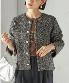 SHIPS / シップス カーディガン・ボレロ | 〈手洗い可能〉ミックス ヤーン ニット ジャケット