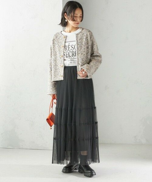 SHIPS / シップス カーディガン・ボレロ | 〈手洗い可能〉ミックス ヤーン ニット ジャケット | 詳細1