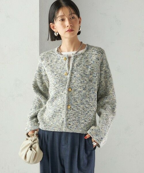 SHIPS / シップス カーディガン・ボレロ | 〈手洗い可能〉ミックス ヤーン ニット ジャケット | 詳細11