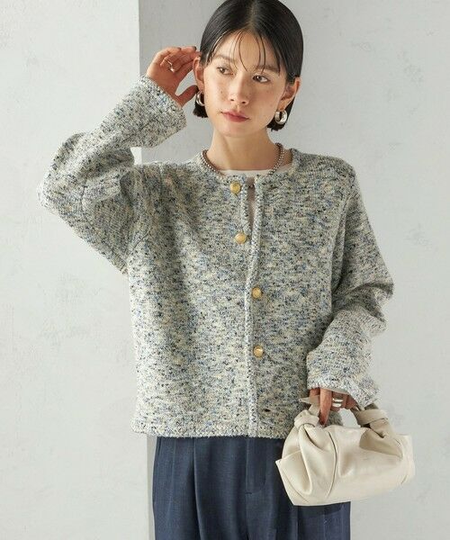 SHIPS / シップス カーディガン・ボレロ | 〈手洗い可能〉ミックス ヤーン ニット ジャケット | 詳細12
